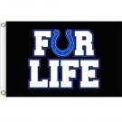 Indianapolis Colts FOR LIFE flags 3x5 ft Banner 100D