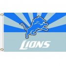 Detroit Lions flag 3x5 ft polyester banner with 2 Metal Grommets