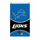Detroit Lions flags 3x5 ft with 2 Metal Grommets