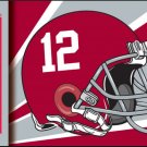 Alabama Crimson Helmet Flag 3x5 ft