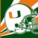 Miami Hurricanes Helmet Banner Flag 3x5 ft