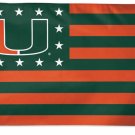 University of Miami Hurricanes Flag 3x5 ft