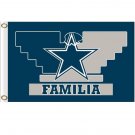 Dallas Cowboys familia flag 3x5 ft with 2 Metal Grommets