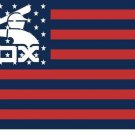 Chicago White Sox logo Flag wiht stars and stripes 3x5 ft