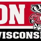 Wisconsin Badgers ON WISCONSIN flag 3x5 ft