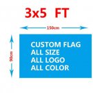 Custom Flag 3x5 ft - Any logo any color