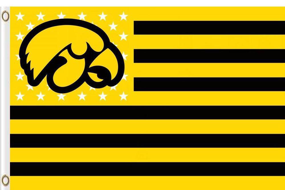 Iowa Hawkeyes Hand Flags 3x5 ft