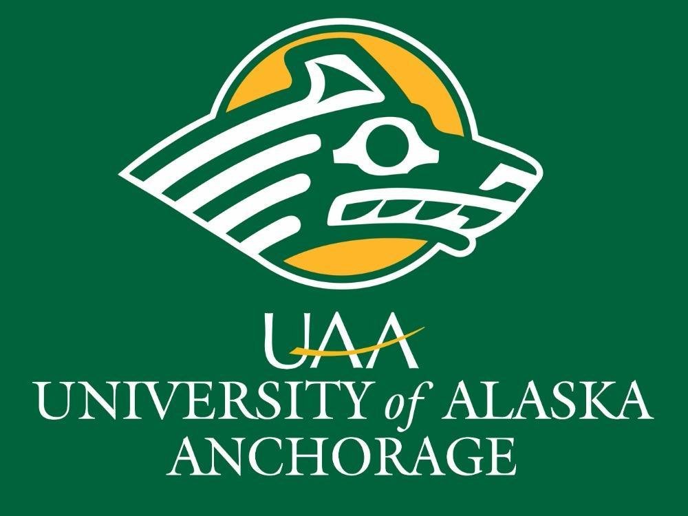 Alaska Anchorage Seawolves Logo Hand Flag 3x5 ft