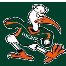 Miami Hurricanes Hand Flag 3x5 ft