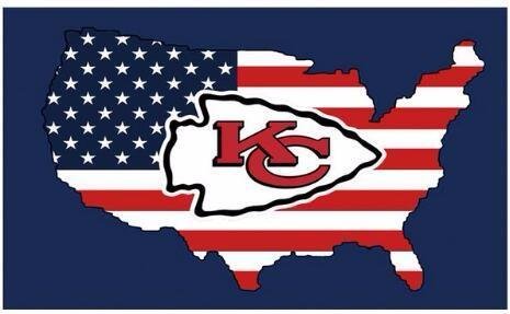 Kansas City Cheifs US Flags 3x5 ft