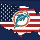 Miami Dolphins USA Flag 3x5 ft