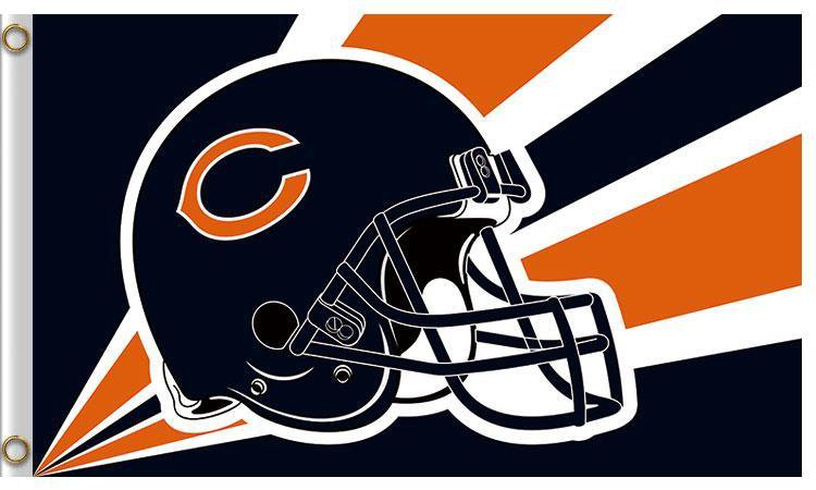 Helmet Chicago Bears Banners Flags 3x5 ft