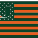 Miami Hurricanes Hand Flag 3x5 ft