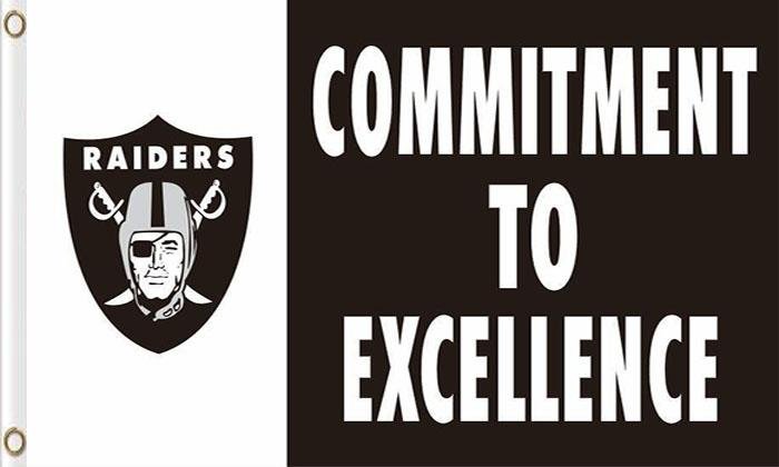 Oakland Raiders Commitment to excellence Flags 3x5 ft