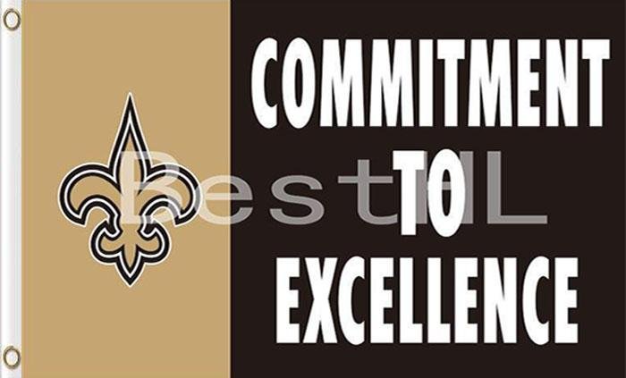 New Orleans Saints Commitment To Excellence Flags 3x5 ft