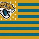 Jacksonville Jaguars Flag with Star and Stripes 3x5 ft