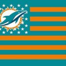 Miami Dolphins Flag Star and Stripes 3x5 ft