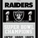 Oakland Raiders Super Bowl Champions Flag 3x5 ft