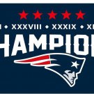 New England Patriots 5X Champion Flags 3x5 ft