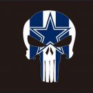 Dallas Cowboys football flag 3x5 ft skeleton