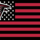 Atlanta Falcons Flag with Star and Stripes 3x5 ft Red
