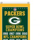 Green Bay Packers Super Bowl Champions Flag 3X5F