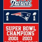New England Patriots Super Bowl Champion 2017 3x5 ft