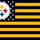 Pittsburgh Steelers Flag with Star and Stripes 3x5 ft