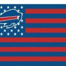 Buffalo Bills Red Flag with Star and Stripes 3x5 ft