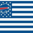 Buffalo Bills Navy Flag with Star and Stripes 3x5 ft