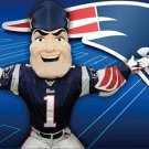 Cartoon New England Patriots Flag Football Banner 3x5 ft
