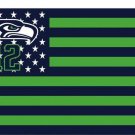 Seattle Seahawks Star and Stripes Flags 3x5 ft