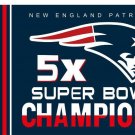 New England Patriots 5x super bowl champion Flags 3x5 ft