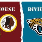 Washington Redskins vs Jacksonville Jaguars Divided Flag