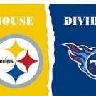 Pittsburgh Steelers vs Tennessee Titans Divided Flag