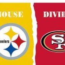 Pittsburgh Steelers vs San Francisco 49ers 2 Divided Flag
