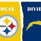Pittsburgh Steelers vs San Diego Chargers Divided Flag