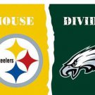 Pittsburgh Steelers vs Philadelphia Eagles Divided Flag