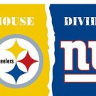 Pittsburgh Steelers vs New York Giants Divided Flag