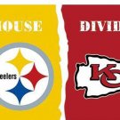 Pittsburgh Steelers vs Kansas City Cheifs Divided Flag