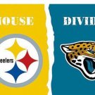 Pittsburgh Steelers vs Jacksonville Jaguars Divided Flag