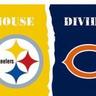 Pittsburgh Steelers vs Chicago Bears 2 Divided Flag