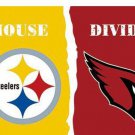 Pittsburgh Steelers vs Arizona Cardinals Divided Flag