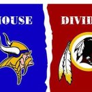 Minnesota Vikings vs Washington Redskins Divided Flag