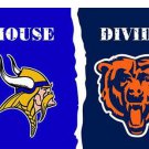 Minnesota Vikings vs Chicago Bears Divided Flag