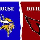 Minnesota Vikings vs Arizona Cardinals Divided Flag