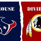 Houston Texans vs Washington Redskins Divided Flag