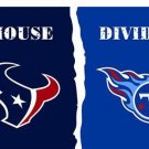Houston Texans vs Tennessee Titans Divided Flag