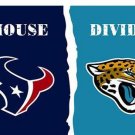 Houston Texans vs Jacksonville Jaguars Divided Flag