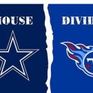 Dallas Cowboys vs Tennessee Titans Divided Flag
